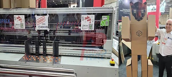 Qingdao Perfect Equipment Fully auto cardboard box making machine in 2022 EXPOPRINT BRAZIL 