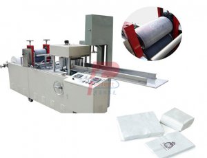 Napkin tissue paper folding machine