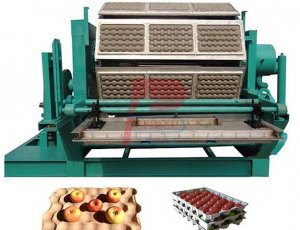 Waste Paper Recycling 8 Faces Egg Tray Moulding Forming Machine