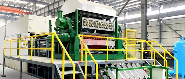 Small home business investment ideas to make paper pulp poultry egg carton box crate flat trays fruit portion trays kidney trays by recycling waste paper OCC