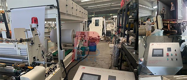 2022 automatic neck paper roll making machine from Qingdao Perfect finished shipment to Turkey
