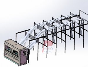 Fanfold feeding cnc fully auto carton box making machine